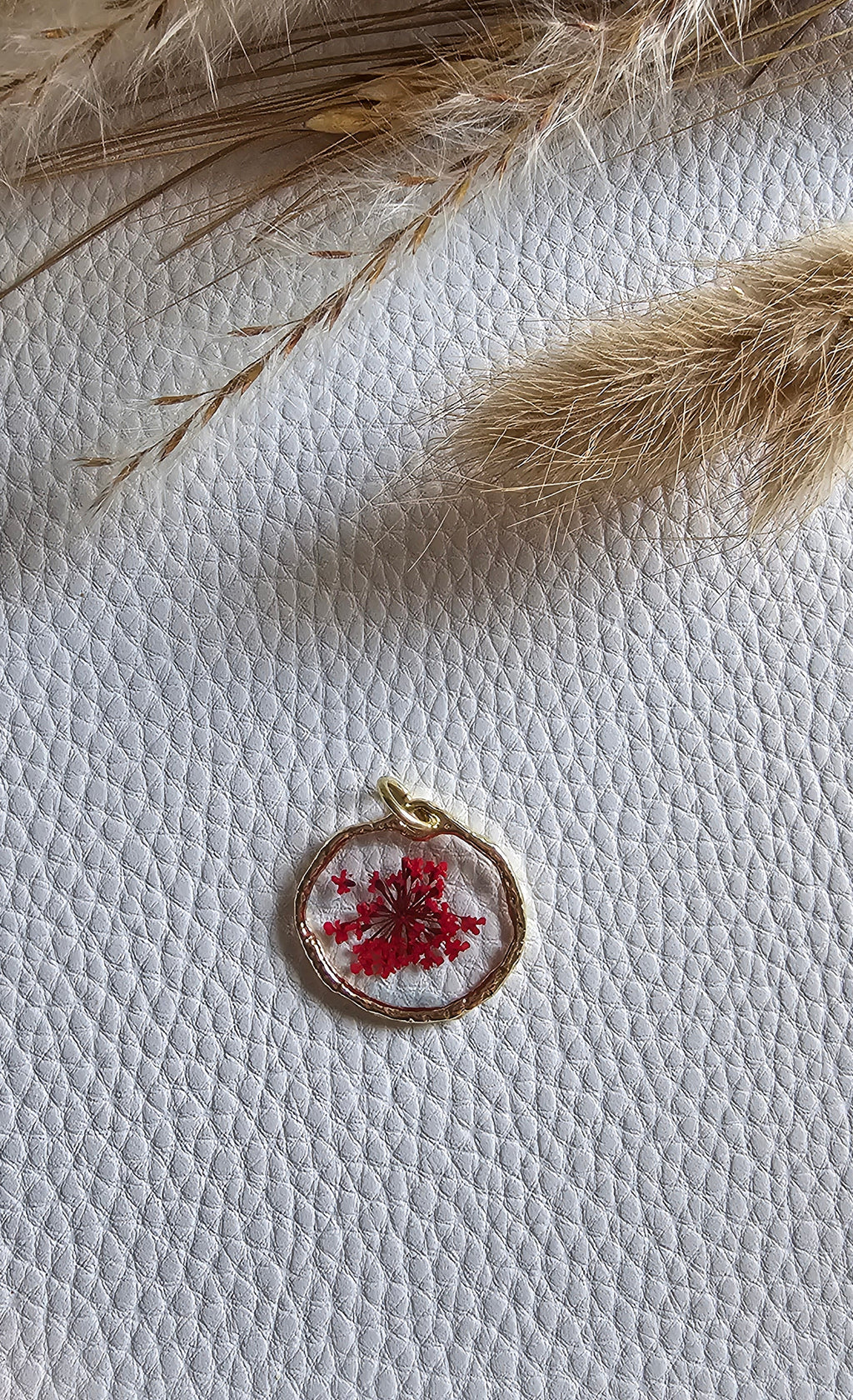 floral pendant small