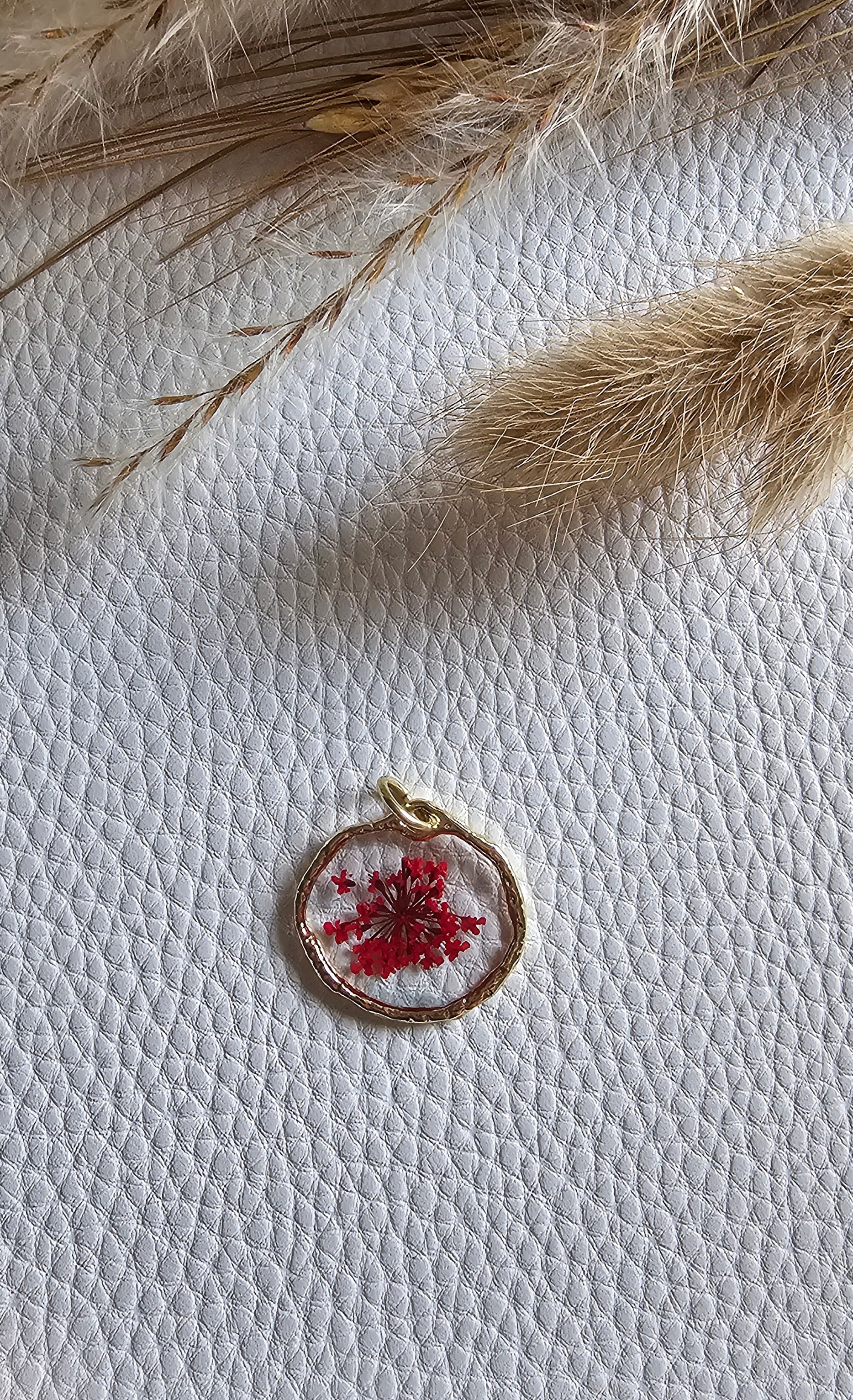 floral pendant small