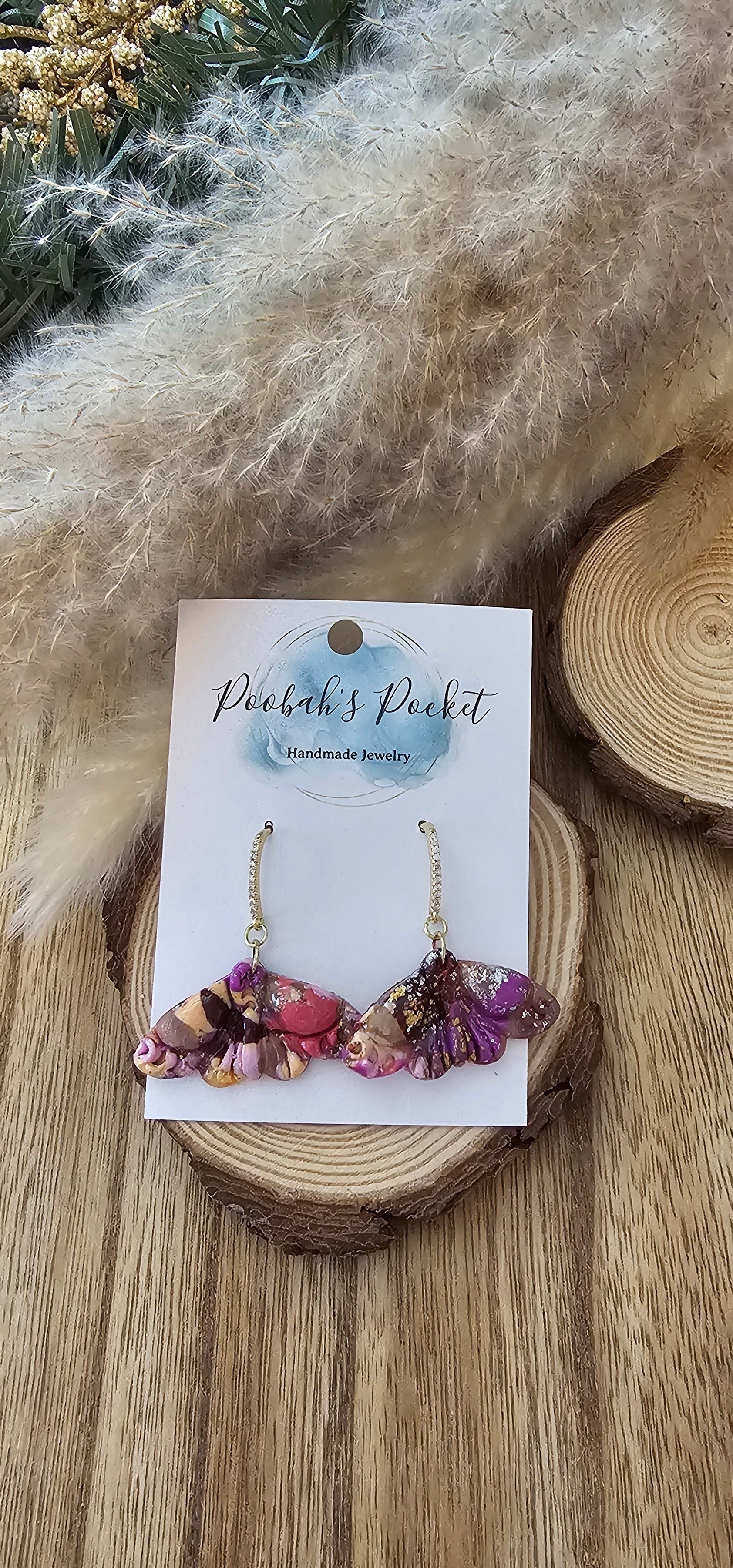 moth shaped earrings